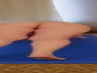 Fascinating adult Vee Does Naked Yoga&excl;